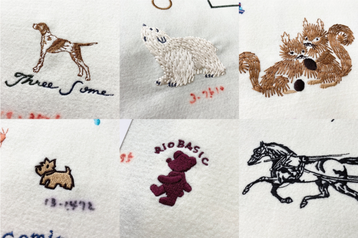 動物刺繍