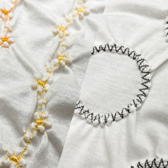 特殊シャーリング刺繍